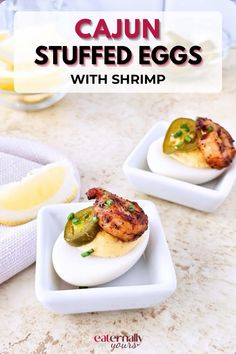 If you’re looking to elevate your appetizer game, Cajun Stuffed Eggs with Shrimp is a show-stopping dish. This recipe takes traditional angel stuffed eggs and infuses them with bold flavors of Cajun seasoning, juicy shrimp, and a touch of heat from pickled jalapeños. #cajunrecipe #eggs #deviledeggsrecipe