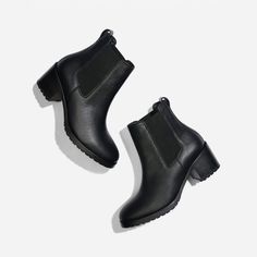 Nisolo Sustainable Women's Ana Go-to Heeled Chelsea Boot : Target Chelsea Boots With Heel, Nisolo Shoes, Chelsea Boots Black, Heeled Chelsea Boots, Busy Lifestyle, Dress Boots, Heel Caps, Black Chelsea Boots, Christmas 2023