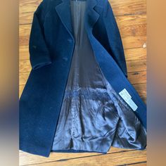 Vintage. Navy Blue Women's Forstmanns Coat. Very Warm. Wool & Mohair. Fits S/M Women's See Photos For Shoulder Width & Sleeve Length. & Incredible Interior Embroidery Detail. Small Hole On Back Of Coat. Classic Fitted Outerwear For Daywear, Blue Winter Outerwear For Daywear, Embroidery Details, Coats For Women, Size 4, Jackets For Women, Jackets & Coats, Navy Blue, Sleeve Length