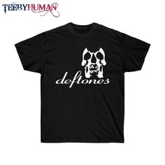 Deftones Skull, Bleach Shirt Diy, Funny Grandpa Shirt, Around The Fur, Goth Shirt, Bleach T Shirts, Cotton T Shirts, Tour Merch, Skull T Shirt