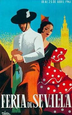 a poster for the spanish movie feria de sevilla