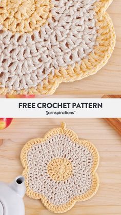 the crochet doily pattern is easy to make and looks great on any surface