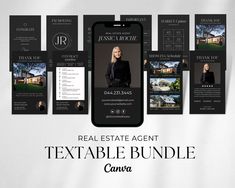 the real estate agent's text and photos bundle is displayed on an iphone screen