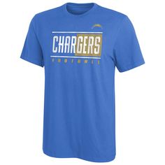 Get your young fan ready for game day with this Los Angeles Chargers Pumped Up Poly Dri-Tek T-Shirt. This vibrant tee features heat-sealed Los Angeles Chargers graphics, ensuring your young fan's team spirit won't fade with every wash. Plus, its 100% polyester construction with Dri-Tek technology wicks away moisture to keep them cool and dry, whether they're cheering from the stands or playing in the backyard. Blue T-shirt For Football Season Sports, Blue T-shirt For Game Day, Football Season, Collegiate Blue T-shirt For Football Season, Blue T-shirt For Game Day During Football Season, Blue T-shirt For Football Season Game Day, Blue T-shirt With Team Name For School Spirit, Blue School Spirit T-shirt With Team Name, Blue School Spirit T-shirt For Fan Gear, Blue Team Spirit T-shirt For Game Day