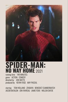 the poster for spider - man no way home 2012, starring tom holland and benedict cumberato