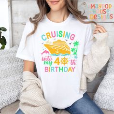 Celebrate your birthday cruise in style with this matching set of birthday cruise t-shirts! Perfect for a group of friends or family, these t-shirts feature a fun and vibrant design and are customizable with all your cruise details. Made from high-quality materials, these t-shirts are comfortable, breathable, and perfect for a day out on the open sea. Whether you're celebrating a milestone birthday or just looking to have some fun, these t-shirts are the perfect addition to any birthday cruise c Birthday Ideas For Kids