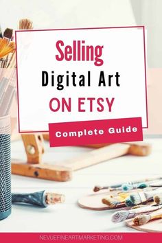 Canva Listing Template Mockup Selling Digital Art, Working Artist, Art Selling, Starting An Etsy Business, Digital Retail, Etsy Tips, Artist Tips, Planner Art, Products Ideas