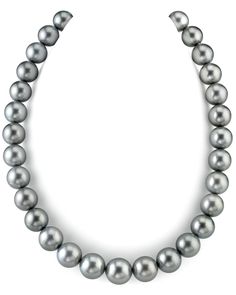 This gorgeous Silver Tahitian South Sea pearl necklace features 12-14mm, AAAA quality pearls hand-picked for their radiant luster and overtones. 

This necklace can be customized to your specifications, and comes packaged in a beautiful jewelry gift box with a complementary pearl care kit.

This strand is accompanied by an official appraisal by the GLA (Gemological Laboratory of America) detailing the specifics and retail value of the strand. A unique certificate is generated for every order Tahitian Pearls Jewelry, South Sea Pearl Necklace, Glamorous Jewelry, The Bling Ring, Tahitian Pearl Necklace, Pearl Strands Necklace, Pearl Strand, Buy Necklace, Cultured Pearl Necklace