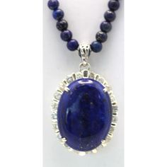 This is part of Chairish’s Fine Jewelry assortment.  LENGTH: 18″ chain, 22″ with pendant DIMENSIONS: Pendant is 30mm x 30mm STONES: Lapis lazuli beads, 4.5mm STONES: Diamonds, 2 ct surround, .8 ct accents, clarity SI1, color G, total 2.8 cts METAL: 18k white gold CONDITION: New  Lapis & Diamond Pendant 18K Beaded Lapis Chain. This extra fine quality lapis lazuli pendant is 25mm in a 30mm 2 carat diamond surround mount. Also, the 4.5mm lapis beads are strung on an 18k white gold chain, which is s Lapis Lazuli Pendant Necklace With Gemstone Beads, Lapis Lazuli Gemstone Beads Pendant Jewelry, Luxury Lapis Lazuli Beaded Necklaces With Round Beads, Luxury Lapis Lazuli Beaded Necklaces, Sapphire-colored Lapis Lazuli Round Beaded Jewelry, Lapis Lazuli Pendant, Lapis Lazuli Beads, 2 Carat, Diamond Pendant