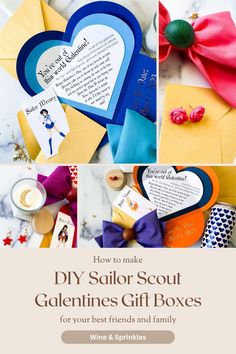 the diy sailor scout valentine's gift boxes