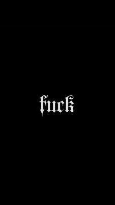 a black background with the word'fok'written in white ink on it