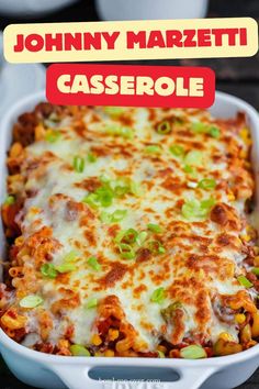 Craving something cheesy and comforting? This Johnny Marzetti casserole is an Ohio staple, with beef, cheese, and just the right amount of carbs. Follow us for more delicious recipes!