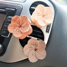 3pcs Car Vent Clips Air Freshener Wooden Plum Blossom Flower | Etsy Taiwan Boho Car Interior, Diffuser Cute, Car Vent Clip, Car Vent, Wooden Car, Car Diffuser, Wooden Flowers