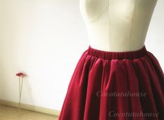 Custom Made(your own size, your preferred color, even your own design). Color Burgundy/Red Wine The price of velvet skirt getting to the regular price, 56.99usd. if you need more than 2 skirts, please contact with me for discount. A layer of velvet fabric with underneath lining. High quality velvet skirt Red Wine/Burgundy wrap elastic waistband and it can also be made with zipper and not stretchy Listed skirt is 23.5 inches It is always able to custom make in different length (For extra length, Red A-line Party Bottoms, Red Fitted Skirt For Halloween, Fitted Red Skirt For Halloween, Elegant Halloween Party Skirt, Red Knee-length Party Skirt, Red A-line Party Skirt, Fitted Burgundy Mini Skirt For Party, Burgundy Fitted Mini Skirt For Party, Red Full Skirt Petticoat For Party