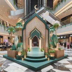 Ramadan Theme Design, Arab Decoration, Living Room Lighting Design, Christmas Booth, Altar Design, Selfie Wall, Mosque Design, Ramadan Kareem Decoration