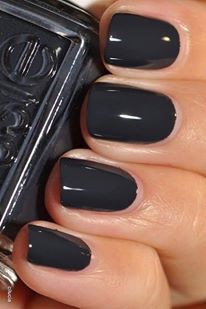 Painted Fingernails, Fingernails Painted, New Nail Colors, Unghie Nail Art, Fun Nail Colors, Nail Color Trends, Black Nail Polish, Black Nail