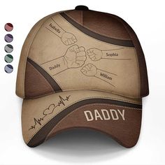 Celebrate the special men in your life with our Hand Punch, Best Friends For Life - Personalized Classic Cap, the perfect blend of style and sentimentality for fathers, husbands, and grandpas alike, celebrating the enduring bond they share with their children and grandchildren! This cap is not just a piece of headwear; it's a personalized symbol of love and appreciation.
Featuring a charming hand-punch design and customizable with the names of beloved family members, this cap makes an awesome an