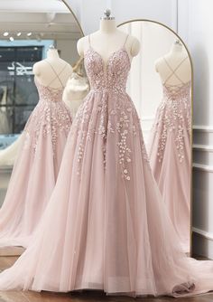 Pink Tulle Prom Dress, Custom Prom Dress, Lace Evening Dresses, Pink Tulle, Tulle Prom Dress, Candy Pink, Party Dress Long, Tulle Lace