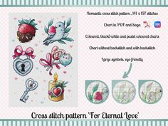 cross stitch pattern for eternal love