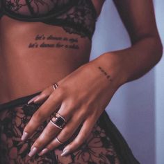 Stomach Tats, Words Tattoo, Classy Tattoos For Women, Memorial Tattoo Ideas, Realistic Temporary Tattoos, Hip Tattoos Women, Spine Tattoos For Women, Memorial Tattoo