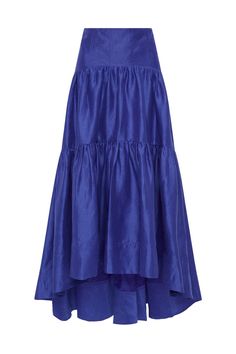 Reverb Gathered Midi Skirt | Cobalt Blue | Aje – Aje ROW Elastic Shirring, How To Style A Maxi Dress, Dress Reference, Full Length Skirt, Puff Sleeve Crop Top, Full Length Skirts, Feather Dress, Classy Casual, Gathered Skirt