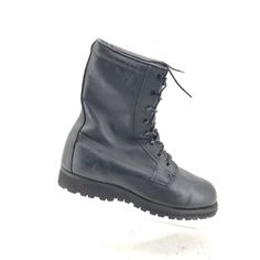 Belleville Intermediate Cold Wet Gore Tex Leather Combat Boot Men 10 1/2 W Black Sh12 New With Defects Minor Mark Wear On Rear Synthetic Closed Toe Combat Boots, Black High-top Combat Boots For Formal Occasions, Black Steel Toe Boots For Formal Wear, Black Steel Toe Boots For Formal Occasions, Black Steel Toe Formal Boots, Black Plain Toe Combat Boots For Formal Occasions, Black Plain Toe Synthetic Boots, Steel Toe Lace-up Synthetic Boots, Synthetic Steel Toe Lace-up Boots