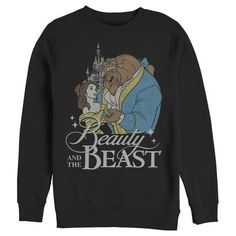 Be our guest and dress your best in fun new officially licensed designs for men from the beloved Disney classic Beauty and the Beast! These all-new styles feature all your favorite characters like Belle, Beast, Mrs. Potts, Chip, Lumiere and more! Celebrate your love for your favorite movie with these cool new Beauty and the Beast styles for the whole family from Disney! Size: 3XL.  Color: Black.  Gender: male.  Age Group: adult. Dance Sweatshirt, Dance Logo, Disney Crewneck, Rose Hoodie, Be Our Guest, Disney Sleeping Beauty, Girl Silhouette, Disney Beauty And The Beast, Men's Beauty