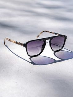 aviator frame in black with tortoise legs Ideal Face, Victoria Emerson, Stainless Steel Hinges, Heart Diamond, Summer Concert, Shoe Boot Sandals, Square Frame, Face Shape, Humane Society