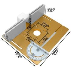 an image of a scale with measurements for the top and bottom parts on it's sides