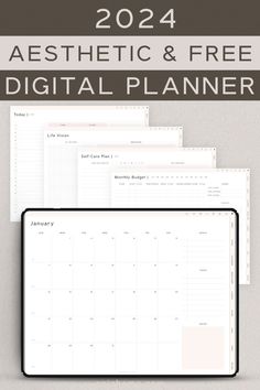 Get Your FREE 2024 Digital Planner Goal Setting Organization Good Notes Daily Planner Template, Planner Template 2024, Free Pdf Planner 2024, Free Planner Templates 2024, Planner For Goodnotes Free, Monthly Study Planner Printable, Monthly Planner Template 2024, Goodnotes Template Free Student, Yearly Planner Template 2024