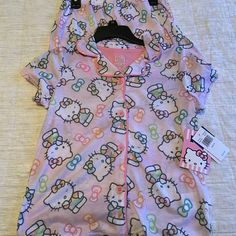 Brand Nee Girls Hello Kitty Pajama Set. Have Size 4-10. Kawaii Multicolor Sleepwear For Sleepover, Multicolor Kawaii Sleepwear For Sleepovers, Cute Pink Hello Kitty Sleepwear, Pink Kawaii Hello Kitty Sleepwear, Kawaii Hello Kitty Print Sleepwear For Loungewear, Kawaii Hello Kitty Sleepwear For Loungewear, Playful Hello Kitty Print Sleepwear For Pajama Party, Playful Hello Kitty Print Sleepwear, Kawaii Hello Kitty Sleepwear For Pajama Party