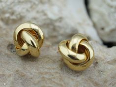 This is the perfect option for those who like cool, unique jewelry and the luxury, velvet shine of gold. This is the perfect option for those who like cool, unique jewelry and luxury. The stud earrings have the shape of a triple ring. It is perfect for a gift for a birthday, mother's day, and holidays. ❤️ The earrings are about 2/4'' in diameter. ❤️ There is a hallmark: 14k. ❤️The weight is about 3.8g. The earrings do not have solid gold push-backs. I can offer non-gold pushbacks. Everyone inter Elegant Gold Ring Earrings, Yellow Gold Ring Earrings For Anniversary, Anniversary Yellow Gold Ring Earrings, 14k Gold Rings With Matching Earrings, Triple Ring, Earrings Hoops, Pierced Earrings, Vintage Art Deco, Earings Piercings