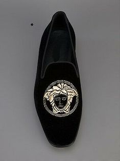 Versace Loafers, Versace Sneakers, Versace Logo, Velvet Shoes, Best Shoes For Men, Versace Outfit, Men Loafers, Versace Men