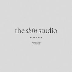 the skin studio logo on a white background