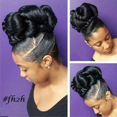 Cute How To Bun, Hally Berry, Afrikaanse Mode, Pelo Afro, High Bun, Natural Hair Updo, Hair Affair, Updo Hairstyles