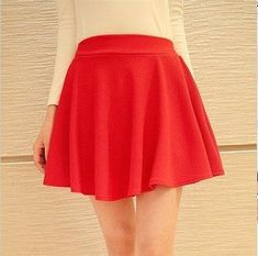 Female Summer Women's Basic Stretchy Flared Casual Mini Skirt (2U22) Korean Skirts, Casual Mini Skirt, Daphne And Velma, Early Spring Outfits, Style Korean, Current Fashion Trends, Womens Basic, Petite Outfits, Spring Outfits Casual