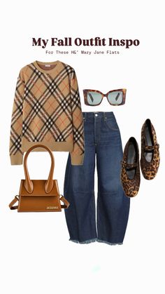 Class Mom, Barrel Jeans, Jeans Outfits, Mary Jane Flats, Style Fall, Estilo Boho, Outfit Inspo Fall, Fall Outfits Women, Pants Outfit