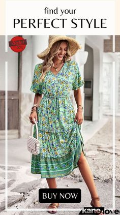 Drawstring V-neck Short Sleeve Midi Dress Short Sleeve Midi Dress, Drawstring Neckline, Midi Short Sleeve Dress, Sleeve Midi Dress, Color Pick, Floral Style, Elevate Your Style, Fashion Games, Your Style