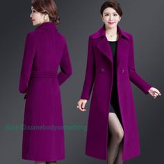 Winter Elegant Women Cashmere Wool Blend Trench Overcoat Fur Collar Long Coats | eBay Long Coats, Cashmere Wool, Brands Outlet, Fur Collar, Fur Collars, Long Coat, Elegant Woman, Be Happy, Vest Jacket