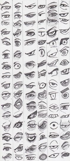 an image of different types of eyes in various stages of development, from the earliest to the present day