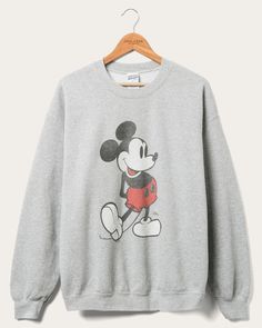 Classic Mickey Flea Market Fleece | Junk Food Clothing Buy Outfits, Disney Fits, 2024 Wardrobe, Mickey Sweatshirt, Classic Mickey Mouse, Food Clothes, Stay Young, Young At Heart, You Know It