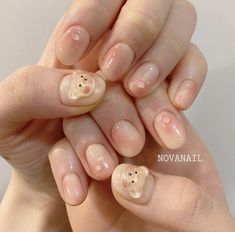 Snow Nails, Beauty Nails Design, Soft Nails, Kawaii Nails, Cute Nail Art, Minimalist Nails, Dope Nails, Easy Nail Art, Gel Nail Art