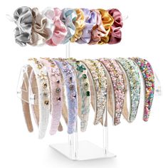 PRICES MAY VARY. 🎀Keep organized-Say goodbye to mess!AOFLLU headband holder is here to keep your jewelry and headband organized and easily accessible.No more digging through drawers or tangled messes-just grab and go! 🎀Good quality-Crafted from sturdy,non-brittle acrylic, acrylic headband holder ensures durability that lasts.Say goodbye to flimsy holders that break easily-this headband organizer is built to withstand everyday use. 🎀Secure your hair accessories-Designed with raised edges and s Headband Stand, Acrylic Headband, Hair Accessories Organizer, Headband Storage, Scrunchie Holder, Hair Product Storage, Headband Display, Headband Organizer, Accessories Organizer