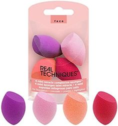 Beauty Blender Real Techniques, Makeup Carnaval, Real Techniques Sponge, Sponge Makeup, Makeup Blending, Makeup Sponges, Makeup Blender, Blending Sponge