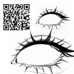 an eye with the qr code on it