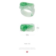 🌱Handmade jade ring 🌱Jade (not A) 🌱Please note that the jade for this product is jade and not grade A jade. 🌱Handmade jade ring (US 9.5) 🌱Model size : US 7 🌱If you want. we can make silver frame as your size (option) 🌱Free standard shipping from Seoul, Korea with tracking. 🌱Will take approximately 10-20 days to arrive, worldwide. 🌱This ring is a wide band ring. Please do not size up. We advise you to select your normal ring size. 🌱It is made to be worn comfortably. It is not supposed t Carved Jade Rings For A Gift, Carved Jade Rings As A Gift, White Jade Ring For Gift, White Jade Rings As A Gift, Carved Jade Jewelry For Wedding, Carved Jade Wedding Jewelry, Green Jade Wedding Rings, White Jade Rings For Anniversary, Jade Gemstone Wedding Rings