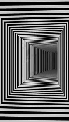 an abstract black and white image with lines going through it in a tunnel that looks like a maze