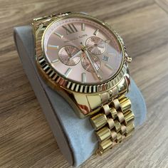 Maintained In Great Condition. Gold Michael Kors Watch, Michael Kors Jewelry, Gold Watch, Michael Kors, Women Jewelry, Gold, Pink, Women Shopping, Color