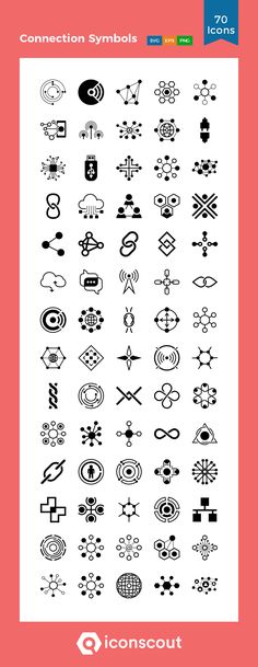 a poster with different types of symbols and numbers on it's back side, in black and white