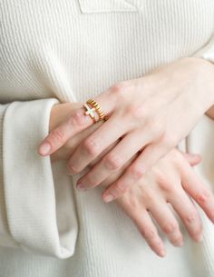 Our spacer ring is the perfect starter ring to anyone’s collection and is a go-to ring for all occasions.     What's Included Spacer ring Natural cotton pouch Everyday Stackable Pearl Ring, Everyday Open Crystal Ring, Everyday White Midi Rings, Christian Rings Elevated Faith, Ring Spacer, Cotton Pouch, Natural Cotton, Pouch, Ring